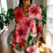 Carla | Stylish Button-Down Shirt - Pink Flowers