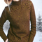 Oceane™ – Elegant Turtleneck Sweater - Brown