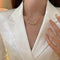 Four-leaf clover necklace - Gold