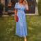 Glenda™ Elegant Women's Dress - Blue