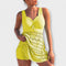 Isabella - Two-Piece Swimsuit with Skirt - Yellow