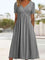 Sonya™ Elegant Women's Dress - Grey