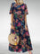 Juana™ Elegant Women's Dress - Deep Blue