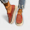 Thalia – Casual Platform Loafers with Round Toe - Red