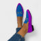 Vesper – Retro Ballerinas in Matte - Blue
