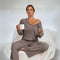 Livia™ Elegant All-Season Lounge Set - Brown